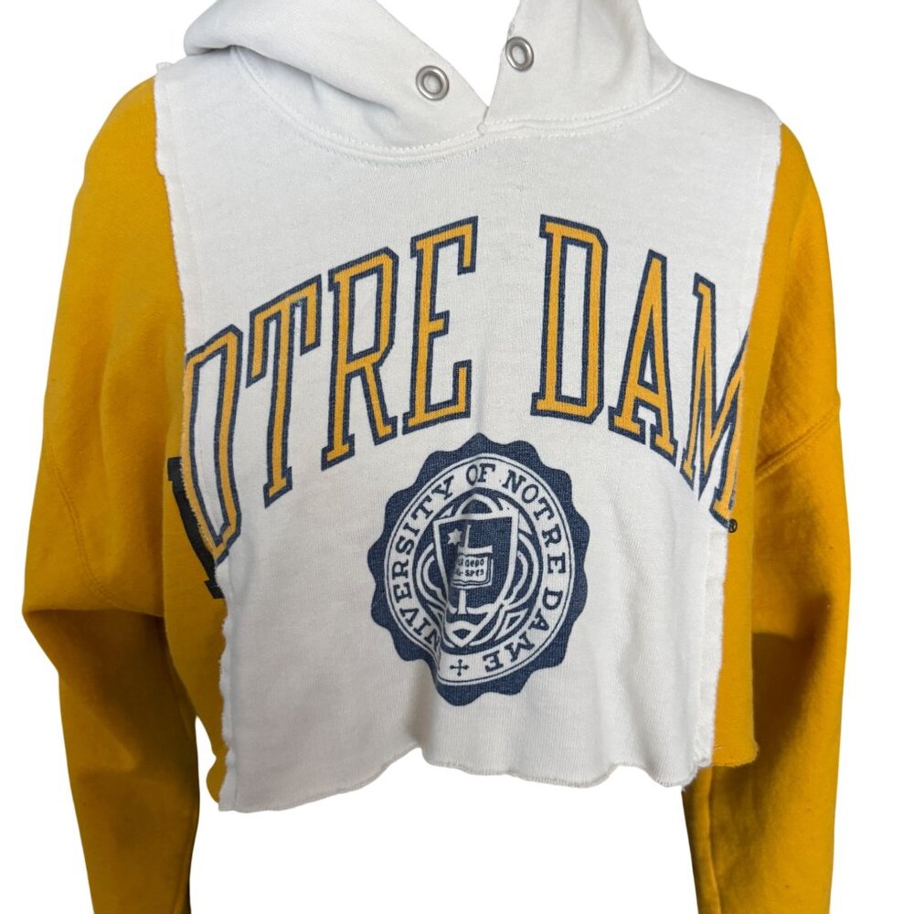Furst Of A Kind Notre Dame Cropped Hoodie Sweatshirt - Picture 2 of 5